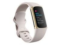 Bracelet d'activité Charge 5 de Fitbit® - Blanc lunaire/Or pâle - P/G