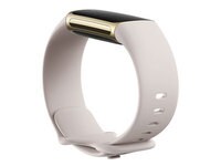 Bracelet d'activité Charge 5 de Fitbit® - Blanc lunaire/Or pâle - P/G