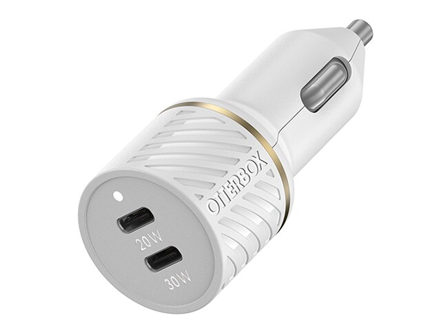 OtterBox 50W Premium Fast Charge Dual USB-C PD Car Charger