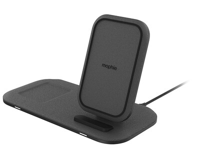 mophie Universal Wireless Charge Pad with Stand - Black