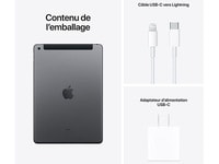iPad 10,2 po à 64 Go d'Apple (2021) - Wi-Fi + cellulaire - gris cosmique