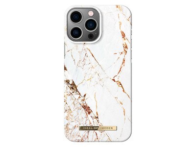Étui d’iDeal of Sweden pour iPhone 13 Pro Max - marbre Carrara doré