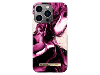 iDeal of Sweden iPhone 13 Pro Case - Ruby Gold Marble