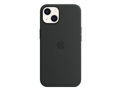 Étui en silicone avec MagSafe pour iPhone 13 - noir