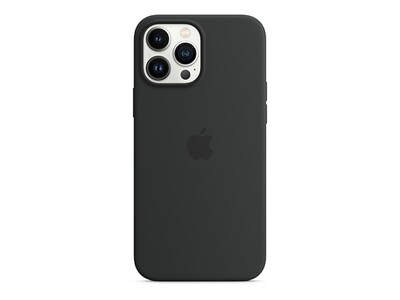 Étui en silicone avec MagSafe pour iPhone 13 Pro Max - noir