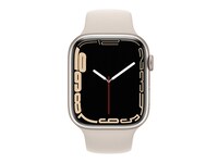 Apple® Watch Series 7 41mm Starlight Aluminum Case with Starlight Sport Band (GPS + Cellular)