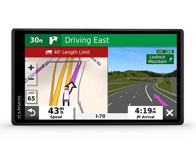 Navigateur de camion Garmin dezl OTR500 GPS à écran 5 pouces avec assistant vocal - Noir
