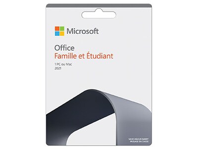 Microsoft Office Home & Student 2021 (PC/Mac) - 1 User - French