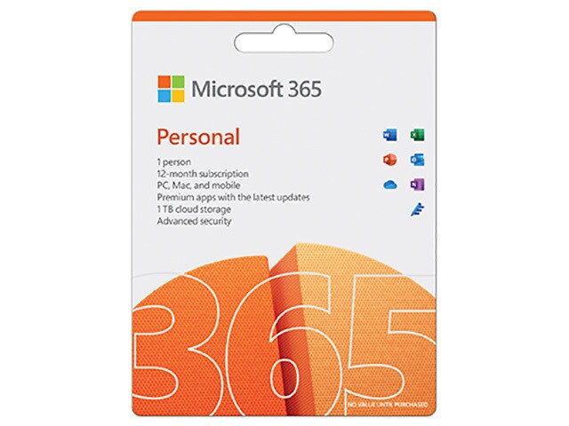 Microsoft 365 Personal (PC/Mac) - 1 User - 1 Year
