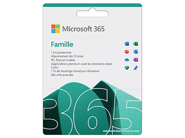 Microsoft 365 Family 2021 (PC/Mac) - 6 User - 1 Year - French