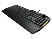 ASUS TUF K1 RGB Spill-Resistance Wired Gaming Keyboard with Dedicated Volume Knob