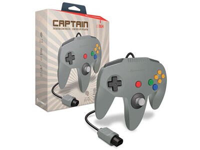 Hyperkin Captain Premium Wired Controller for N64® - Grey