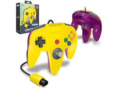 Hyperkin Captain Premium Wired Controller Funtoon Collectors Edition For N64® - Rival Yellow