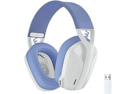 Logitech G435 LIGHTSPEED Wireless Over-Ear Gaming Headset for PS4, PS5, PC, Nintendo Switch & Mobile - White