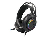 Dart Frog RGB Wired Over-ear Gaming Headphones with Microphone - Black