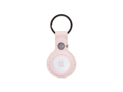 Decoded Leather Keychain for Airtag - Pink