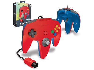 Hyperkin Captain Premium Wired Controller Funtoon Collectors Edition For N64® - Hero Red