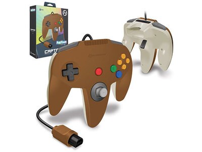 Hyperkin Captain Premium Wired Controller Funtoon Collectors Edition For N64® - Hero Brown