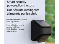 Amazon Accessoire de montage à panneau solaire pour caméra Blink Outdoor  - Noir