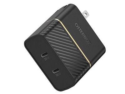 OtterBox USB-C 30W + USB-C 20W  Dual USB PD Wall Charger - Black