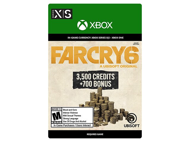 Far Cry® 6 Virtual Currency Large Pack (4,200 Credits) (Code Electronique) pour Xbox Series X/S et Xbox One