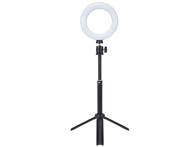 6" Selfie Ring Light with Adjustable Stand - Black