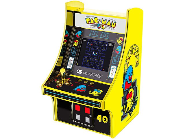 My Arcade PAC-MAN 40TH Anniversary Micro Player - 6.75" Mini Retro Arcade Machine Cabinet