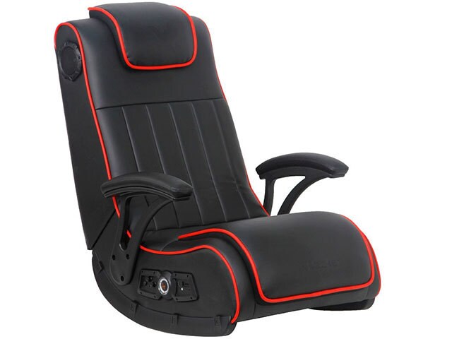 X Rocker Pro Series H4 2.1 sans fil - Chaise de jeu à bascule au sol avec Bluetooth® - Noir/Rouge