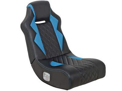 X Rocker Flash+ 2.0 Bluetooth® Audio Floor Rocking Gaming Chair - Blue/Black