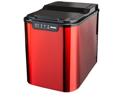 Machine à glaçons DIM2500RDB de 2 lb de Danby - acier inoxydable rouge