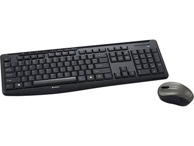 Verbatim Silent Wireless Mouse and Keyboard - Black