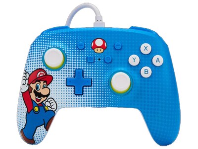 Manette filaire améliorée Enhanced pour Nintendo Switch de PowerA - Mario Pop Art