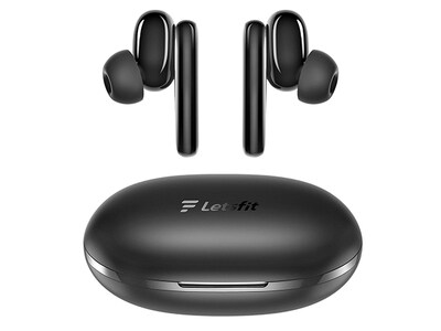 Letsfit T26 Active Noise Cancelling True Wireless Bluetooth® Earbuds - Black