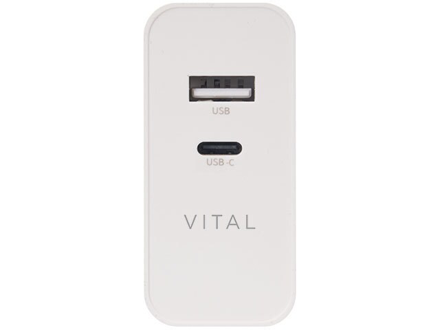 Vital 42W PD USB Type-A™ & USB Type-C™ Fast Charge Wall charger - White
