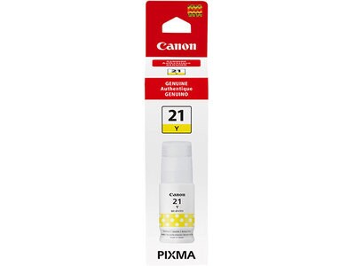 Canon PIXMA GI-21 MegaTank Replacement Ink Bottle - Yellow (4539C001)