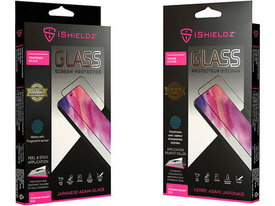 Protecteur d’écran en verre trempé de iShieldz pour Galaxy S22 de Samsung