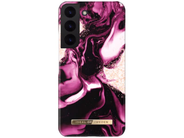 iDeal of Sweden Samsung Galaxy S22 Case - Ruby, Gold, Marble