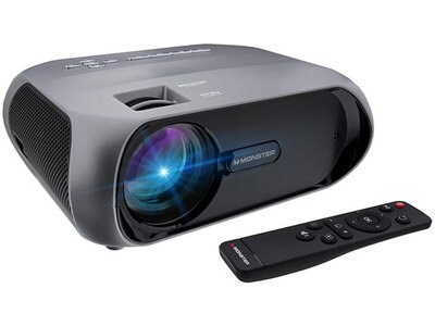 Monster Image Stream MHV1-1052-CAN 1080p Wireless HD LCD Projector - Black