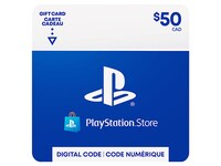 Carte-cadeau PlayStationMCStore d'une valeur de 50 $ - Code Electronique