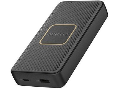 Otterbox 15,000mAh Fast Charge Power Bank with Qi Wireless Charging - Black