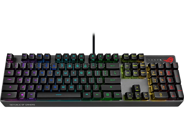 ASUS ROG Strix Scope RX RGB Wired Optical Gaming Keyboard with ROG RX Red Optical Mechanical Switches