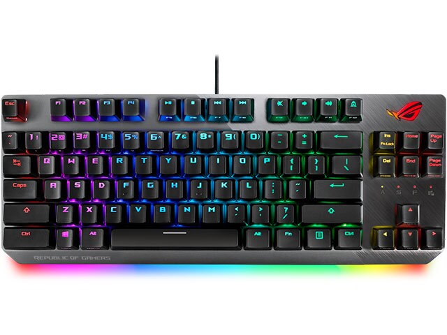 ASUS ROG Strix Scope TKL RGB Wired Mechanical Gaming Keyboard with ROG NX Red Switches
