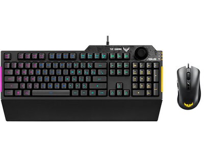 ASUS TUF Gaming K1 RGB Wired Gaming Keyboard & M3 Optical Wired 7000dpi Gaming Mouse Combo