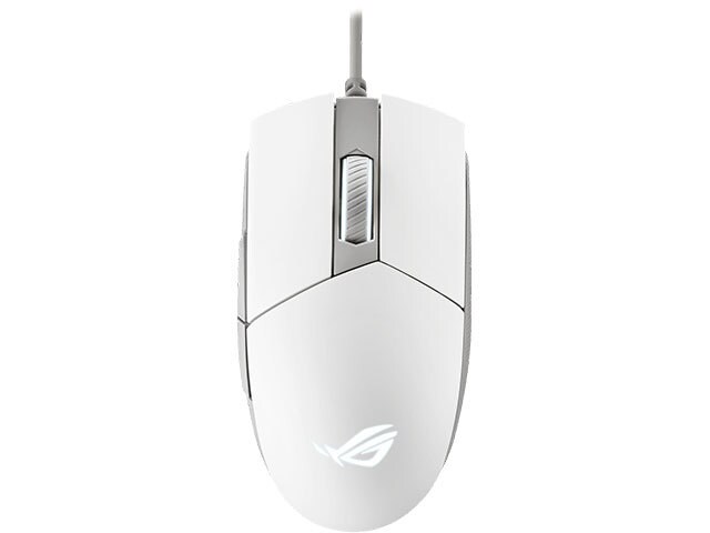 ASUS ROG Strix Impact II Wired 6200 dpi Gaming Mouse - Moonlight White