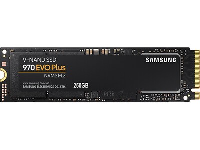 Disque dur SSD interne M.2 2,5 po 250 Go 970 Evo Plus de Samsung - noir