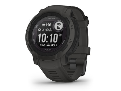 Garmin Instinct 2 Rugged GPS Smartwatch and Fitness Tracker with Solar Charging - Graphite