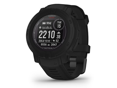 Garmin Instinct 2 Rugged GPS Smartwatch & Fitness Tracker Tactical Edition with Solar Charging - Black