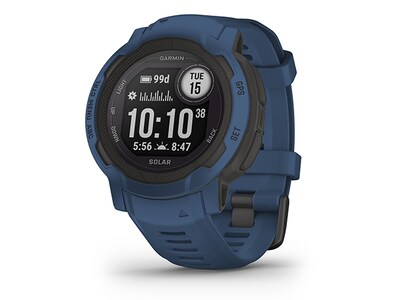 Garmin Instinct 2 Rugged GPS Smartwatch and Fitness Tracker with Solar Charging - Tidal Blue