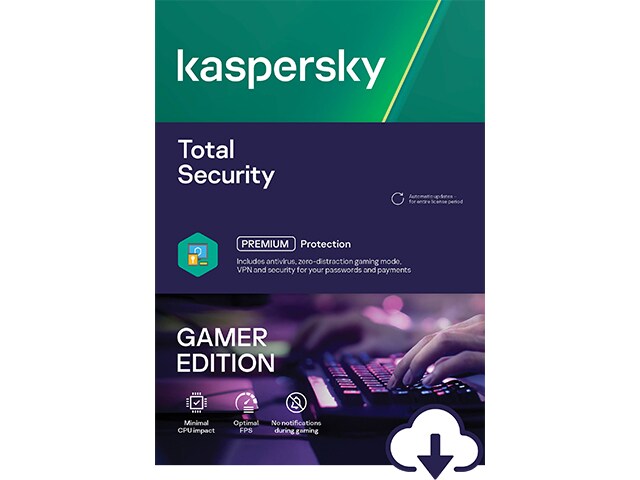 Kaspersky Total Security Gamer Edition, 12-Month Subscription, 1 person PC Download