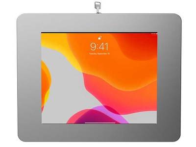 CTA Digital Premium Locking Wall Mount for iPad, iPad Air, iPad Pro, & Galaxy Tab A - Silver